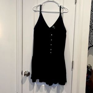 Large Wild Fable Black with Buttons Womens Short Romper